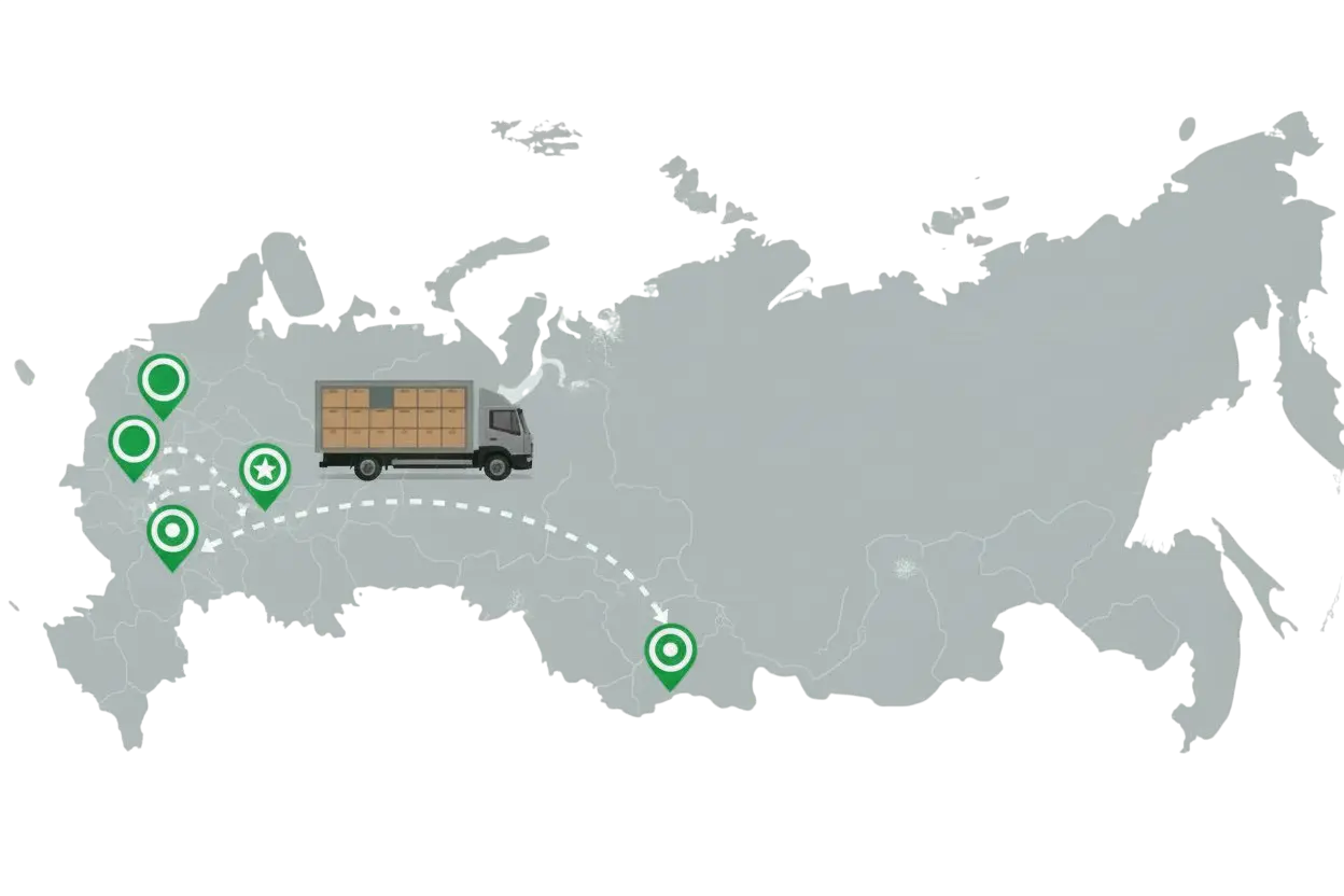 FTL (Full Truck Load) / Полная машина 1/2/5/10/20 тонн из Новосибирска